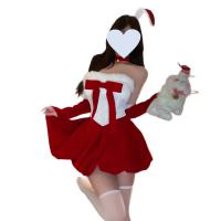 Red Velvet Christmas Lingerie Set - Sexy & Sweet Women's Holiday Costume Outfit for Cosplay & Parties thumbnail