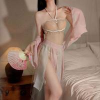 Retro Pearl Belly Dance Chemise Set - Sheer Lace Sleepwear & Exotic Temptation Lingerie Ensemble thumbnail