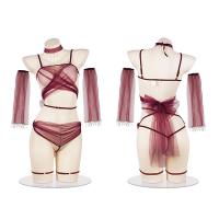 Romantic Chinese-Inspired Lingerie Set - Seductive Hanfu-Style Sleepwear & Bedroom Outfit for Small Bust thumbnail