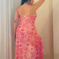 Rose Print Sheer Plus Size Lingerie Set – Sexy Women's Nightgown & Thong Two-Piece Outfit thumbnail