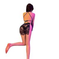 Roumeng Silk Lingerie Sleep Dress – Vintage Chinese-Inspired Sheer Qipao Nightgown with Lace Trim & Adjustable Ties thumbnail
