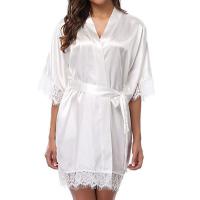 Ruixiang Plus Size Sexy Robe for Women – Ice Silk Lingerie Bathrobe, Alluring Lounge Wear & Intimate Apparel thumbnail
