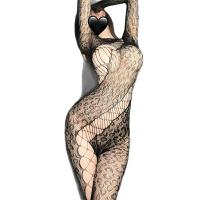 Ruiyun Leopard Print Sheer Mesh Bodystocking - Sexy Irregular Cutout Backless Sensual Lingerie for Women thumbnail
