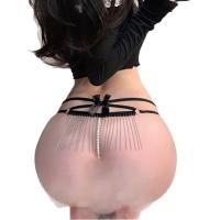 Ruiyun Pearl Lace Thong - Sexy Pure-Delight Low-Rise Chain Tassel Bikini Panty for Women thumbnail