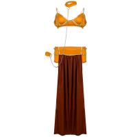 S3XL Women's Sexy Sleep Gown - Cosplay Lingerie Long Dress for Halloween & Role Play thumbnail