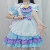 S4XL Plus Size Maid Dress - Cute 4-Color Lolita Dress with Oversized Bow, Custom Factory Made thumbnail