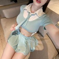 Sailor Schoolgirl Lingerie Set - Seductive Role Play Costume for Teachers & Cosplay Enthusiasts thumbnail