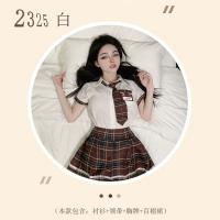 Schoolgirl Costume Set - Seductive Cute JK Uniform with Pleated Skirt, Playful & Alluring Campus Style Outfit thumbnail