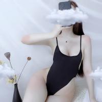 Seductive Japanese-Style Bodysuit Swimwear - Backless Low-Cut Busty One-Piece with No-Remove Design thumbnail