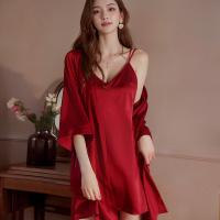 Seductive Lace Deep V-Neck Backless Sleep Dress for Women – Sexy Lingerie Sleepwear, Easy-On Bedroom Outfit thumbnail