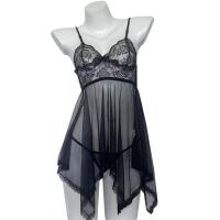 Seductive Maid Costume Set - Lace & Mesh Sleepwear for Women, No-Remove Erotic Lingerie Outfit thumbnail