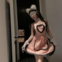 Seductive Maid Costume Lingerie Set - Modest Yet Alluring Temptation Sleepwear for Women thumbnail