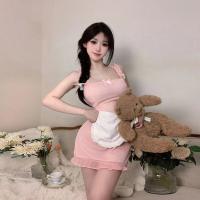 Seductive Maid Costume Set - Sheer Lace Apron & Sleep Dress for Women, Factory Direct Erotic Lingerie thumbnail