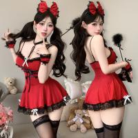 Seductive Maid Lingerie Set - Pure & Tempting Sleepwear, No-Remove Erotic Costume for Passionate Play thumbnail