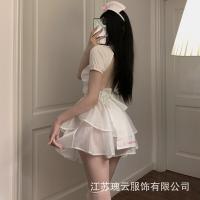 Seductive Nurse Costume Set - Sexy Cosplay Uniform with Detachable Sleep Dress, Pure Temptation Role Play Outfit thumbnail