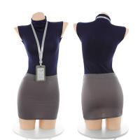Seductive OL Uniform-Inspired Christmas Lingerie Set-Abstinence Style Office Chic Erotic Outfit for Women thumbnail