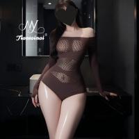 Seductive Plus Size Lace Mesh Lingerie Set - Sheer Busty Temptation Outfit for Women thumbnail