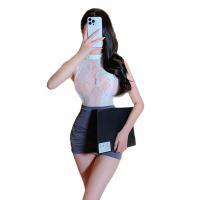 Seductive Secretary-Style Lingerie Set - Tempting Sleepwear for Intimate Moments, No-Remove Design thumbnail