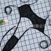 Seductive Sheer Mesh Lace Sleepwear Set for Small Bust – Busty Comfort Fit Sensual Robe with Ties thumbnail