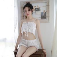 Seductive Women's Lace Bodysuit & Backless Camisole Set - Elegant Sleepwear Ensemble for Sophisticated Style thumbnail