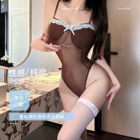 Sensual American-Style Busty Bodysuit - Sexy Strapless Tight-Fit Lingerie Outfit, No-Remove Uniform Dress thumbnail