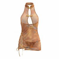 Sensual Backless Cheongsam Dress - Provocative Role Play Costume for Adults, Slim-Fit Temptation Outfit thumbnail
