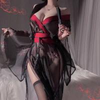 Sensual Hanfu Lingerie Set - Elegant Ancient Chinese Style Bedroom Outfit, No-Remove Erotic Sleepwear thumbnail
