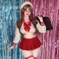Sensual JK Uniform Set - Sexy Student-Style Lace Bra & Pleated Skirt Roleplay Outfit thumbnail