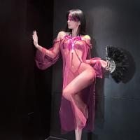 Sensual Lace Lingerie Set with Sheer Mesh & High-End Stockings – Sexy, Playful, Wearable Elegance thumbnail