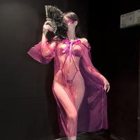 Sensual Lace Lingerie Set with Sheer Mesh & High-End Stockings - Sexy, Playful, Wearable Elegance thumbnail