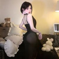 Sensual Lace Mesh Slip Dress - Pure Temptation Sleepwear Set, No-Remove Erotic Lingerie Nightgown thumbnail