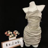 Sensual Lace Sleep Dress with Drawstring Waist – Sexy Slim-Fit Bedroom Lingerie Set, Uniform-Inspired Nightwear thumbnail