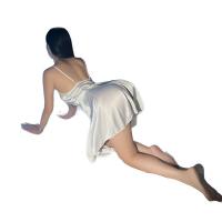 Sensual Lace Sleepwear Set - Breathable Ice Silk Tight-Fit Summer Cami & Shorts, Pure-Yet-Alluring Style thumbnail