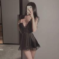 Sensual Lace Sleepwear Set for Women – Water-Soluble Floral Pure-Yet-Youthful Nightgown & Matching Lingerie Outfit thumbnail