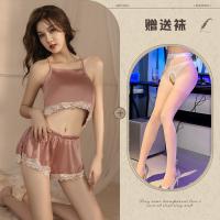 Sensual No-Remove Bedtime Lingerie Set for Women – Sheer Sleepwear with Nursing Access & Light Lift thumbnail
