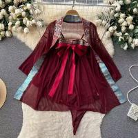 Sensual Sheer Lingerie Sleep Gown - Vintage Chinese Style Hanfu Costume Set for Women thumbnail
