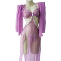 Sexy Ancient Chinese Style Lingerie Set - Sheer Hanfu Cosplay Outfit, Flowy Fairy Costume for Women, Plus Size thumbnail