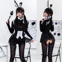 Sexy Bunny Costume for Women - Seductive Sheer Lace Bodysuit, Tight-Fit Playful Cosplay Outfit thumbnail