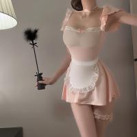 Sexy Bunny Girl Costume Set - Lace Sheer Maid Outfit for Role Play & Intimate Lingerie thumbnail