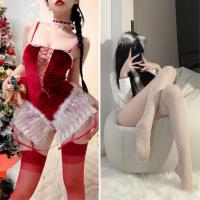 Sexy Christmas Bunny Costume for Women - Festive New Year Cosplay Outfit & Lingerie Set thumbnail