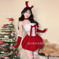 Sexy Christmas Bunny Costume for Women - Festive New Year Cosplay Outfit & Naughty Holiday Lingerie thumbnail
