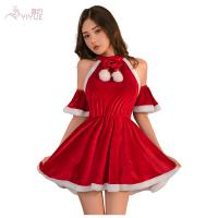 Sexy Christmas Bunny Costume for Women - Holiday Role Play Lingerie Outfit, Stage & Party Wear thumbnail