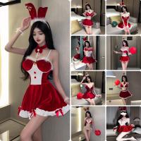 Sexy Christmas Costume Lingerie Set - Holiday Role Play Dress & Seductive Outfit for Festive Nights thumbnail