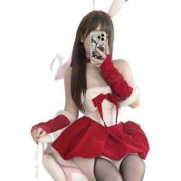 Sexy Christmas Sweet-Spicy Bralette Set with Red Santa Hat & Bow Neckline Lingerie Outfit thumbnail