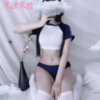 Sexy Collegiate-Style Lingerie Set – High-Waisted Bikini Top & Shorty Bottoms for Small Bust Enhancement thumbnail