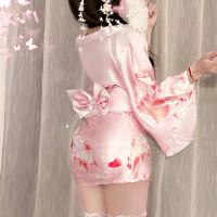 Sexy Deep V Anime-Inspired Japanese Kimono Lingerie Set – Kawaii Pure-Yu Sleepwear & Costume Outfit for Women thumbnail