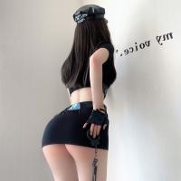 Sexy Europe and America-Style Lingerie Set: Police & Flight Attendant Cosplay Outfit for Women – Seductive Nightwear & R thumbnail
