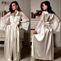 Sexy European-Style Ice-Silk Look Plus Size Sleep Dress – Wholesale Direct from Manufacturer thumbnail