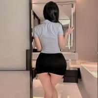 Sexy Female Police Officer Costume - Tight Role Play Uniform for Teachers, Students & Cosplay Enthusiasts thumbnail