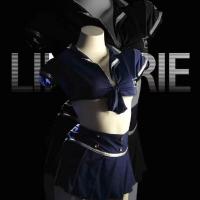 Sexy Flight Attendant Costume Set - Seductive Sailor & Secretary Uniform Sleepwear for Role Play & Intimate Nights thumbnail